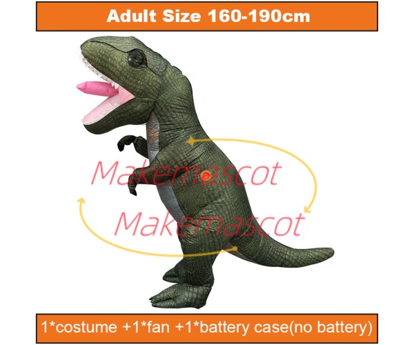 Threatening Tyrannosaurus Inflatable Mascot Costume Threatening Tyrannosaurus Inflatable Mascot Costume