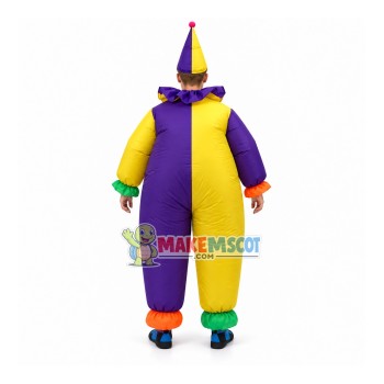 Inflatable Purple & Yellow Clown Mascot Costume Inflatable Purple & Yellow Clown Mascot Costume