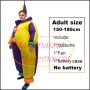 Inflatable Purple & Yellow Clown Mascot Costume