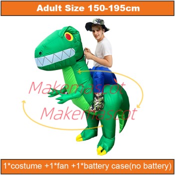 Angry Riding Dinosaur Mascot Costume Inflatable