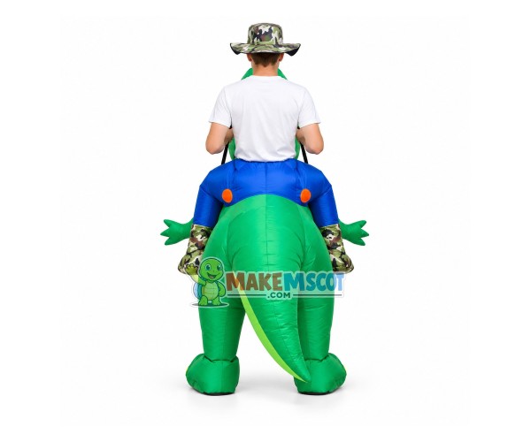 Angry Riding Dinosaur Mascot Costume Inflatable Angry Riding Dinosaur Mascot Costume Inflatable