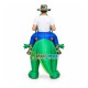 Angry Riding Dinosaur Mascot Costume Inflatable Angry Riding Dinosaur Mascot Costume Inflatable