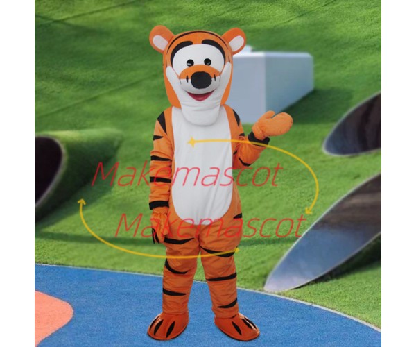 Impulsive Tigger Cartoon Mascot Costume Impulsive Tigger Cartoon Mascot Costume