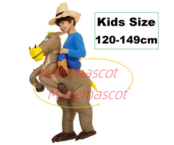 Kids Size Inflatable Riding Pony Mascot Costume Kids Size Inflatable Riding Pony Mascot Costume