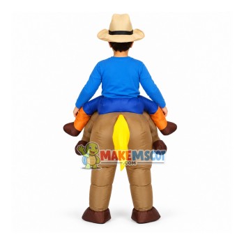 Kids Size Inflatable Riding Pony Mascot Costume Kids Size Inflatable Riding Pony Mascot Costume