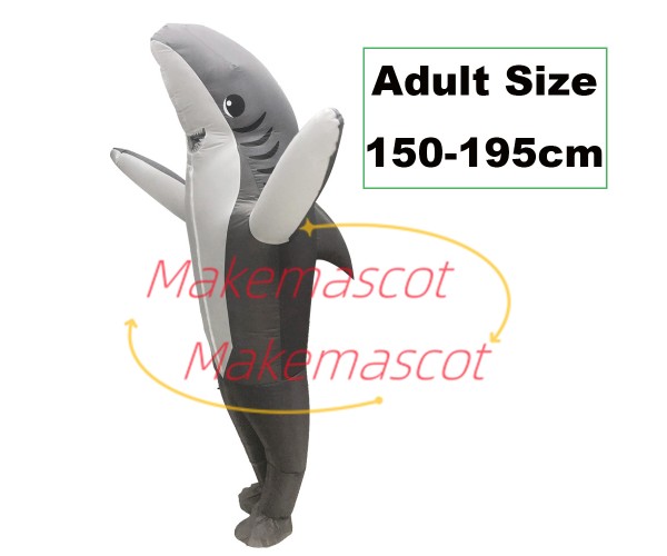 Adult Size Bright Shark Inflatable Mascot Costume Adult Size Bright Shark Inflatable Mascot Costume