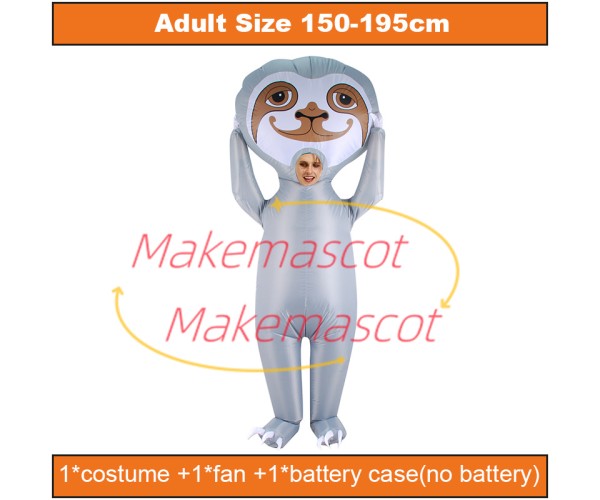 Inflatable Three-toed Sloth Mascot Costume Inflatable Three-toed Sloth Mascot Costume
