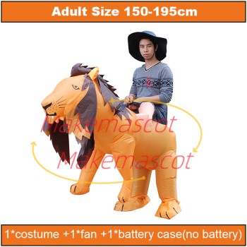 Riding Lion King Mascot Costume Inflatable