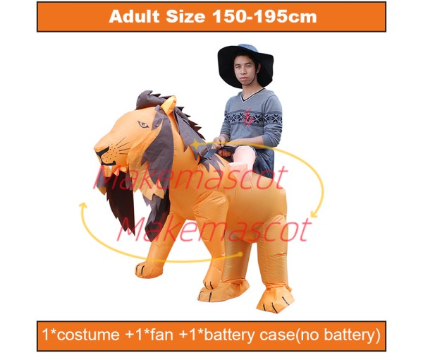 Riding Lion King Mascot Costume Inflatable Riding Lion King Mascot Costume Inflatable