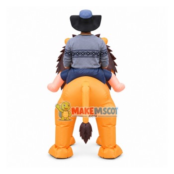 Riding Lion King Mascot Costume Inflatable Riding Lion King Mascot Costume Inflatable