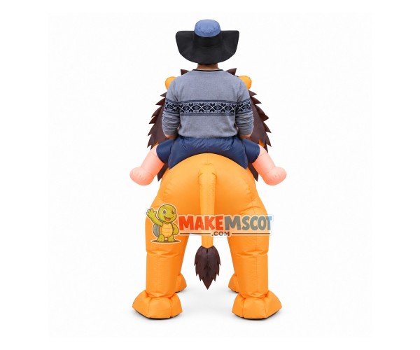 Riding Lion King Mascot Costume Inflatable Riding Lion King Mascot Costume Inflatable