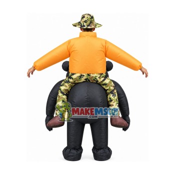 Riding Wild Chimpanzee Mascot Costume Inflatable Riding Wild Chimpanzee Mascot Costume Inflatable