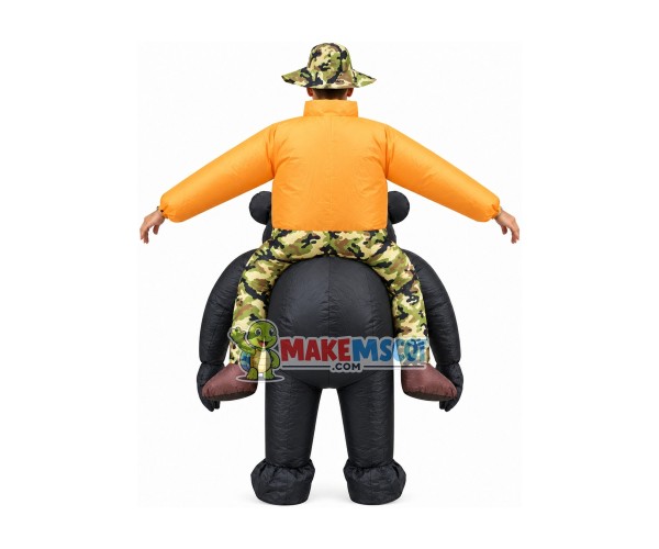 Riding Wild Chimpanzee Mascot Costume Inflatable Riding Wild Chimpanzee Mascot Costume Inflatable