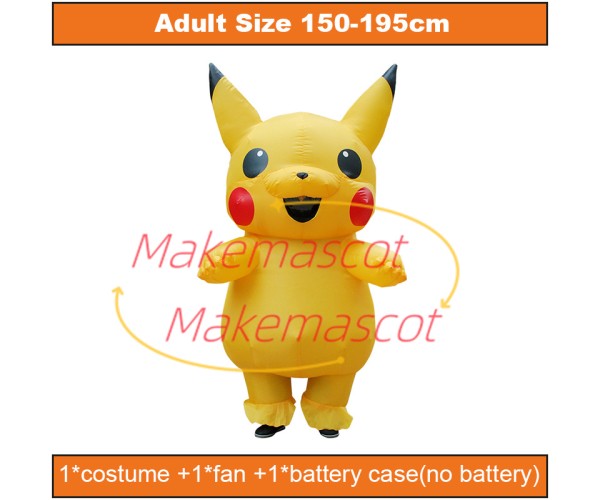 Inflatable Pikachu Mascot Costume for Adult Inflatable Pikachu Mascot Costume for Adult