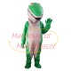 Green Snake With Vertical Pupil Mascot Costume