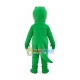 Green Snake With Vertical Pupil Mascot Costume