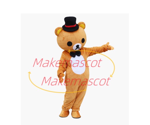 Rilakkuma With Top Hat Mascot Costume for Adult Rilakkuma With Top Hat Mascot Costume for Adult
