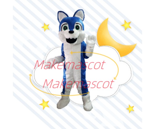 Domestic Lively Furry Husky Mascot Costume Domestic Lively Furry Husky Mascot Costume