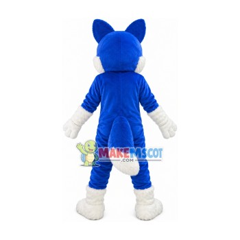 Domestic Lively Furry Husky Mascot Costume