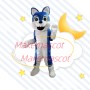 Domestic Lively Furry Husky Mascot Costume