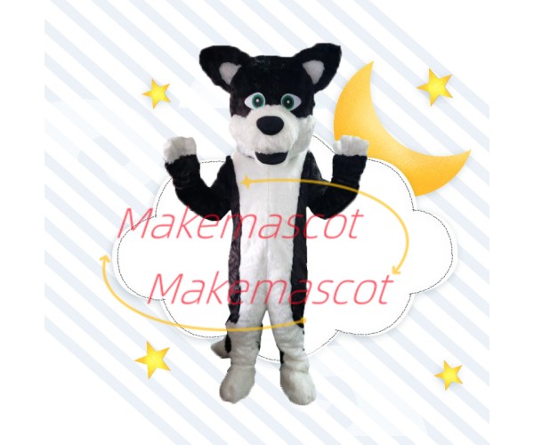 Domestic Lively Furry Husky Mascot Costume Domestic Lively Furry Husky Mascot Costume