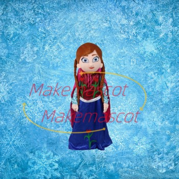 Brave Little Princess Anna Mascot Costume Brave Little Princess Anna Mascot Costume