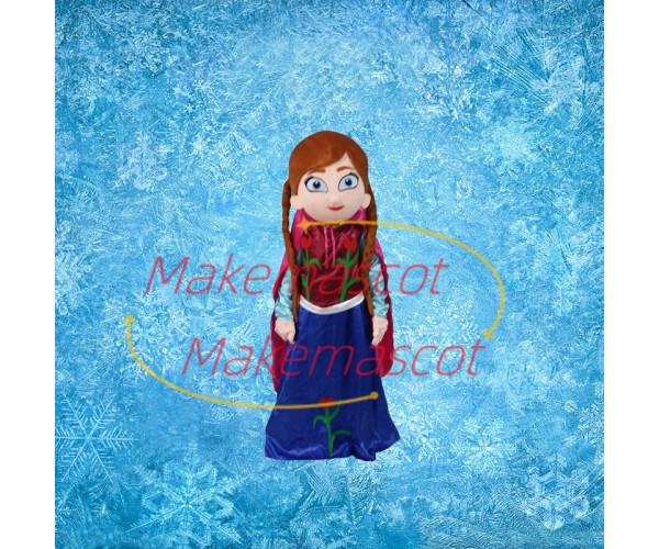 Brave Little Princess Anna Mascot Costume Brave Little Princess Anna Mascot Costume