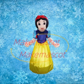 Kindhearted Snow White Cartoon Mascot Costume Kindhearted Snow White Cartoon Mascot Costume