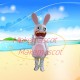 Crazy Rabbid With Big Teeth Mascot Costume Crazy Rabbid With Big Teeth Mascot Costume