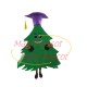 Christmas Doctor Pine Tree Mascot Costume Christmas Doctor Pine Tree Mascot Costume