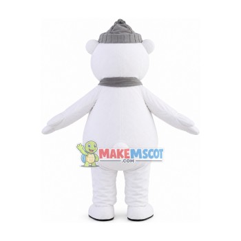 Polar Bear of Luxurious Mattress Mascot Costume Polar Bear of Luxurious Mattress Mascot Costume