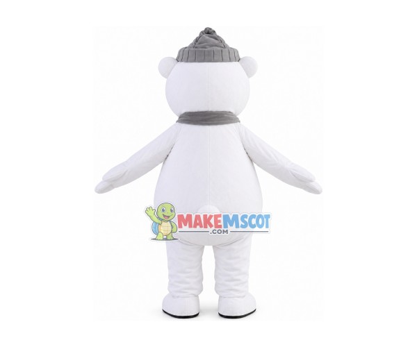 Polar Bear of Luxurious Mattress Mascot Costume Polar Bear of Luxurious Mattress Mascot Costume