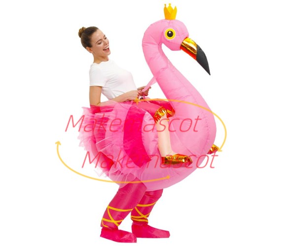 Inflatable Ballet Swan Mascot Costume for Adult Inflatable Ballet Swan Mascot Costume for Adult