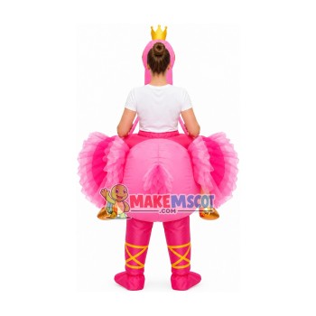 Inflatable Ballet Swan Mascot Costume for Adult Inflatable Ballet Swan Mascot Costume for Adult