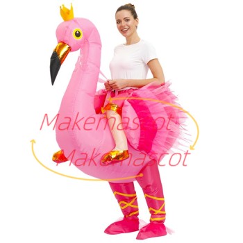 Inflatable Ballet Swan Mascot Costume for Adult Inflatable Ballet Swan Mascot Costume for Adult