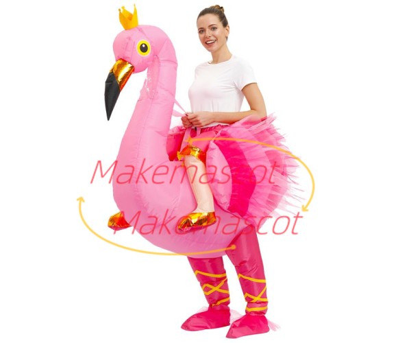 Inflatable Ballet Swan Mascot Costume for Adult Inflatable Ballet Swan Mascot Costume for Adult