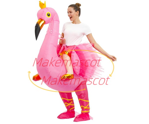Inflatable Ballet Swan Mascot Costume for Adult Inflatable Ballet Swan Mascot Costume for Adult