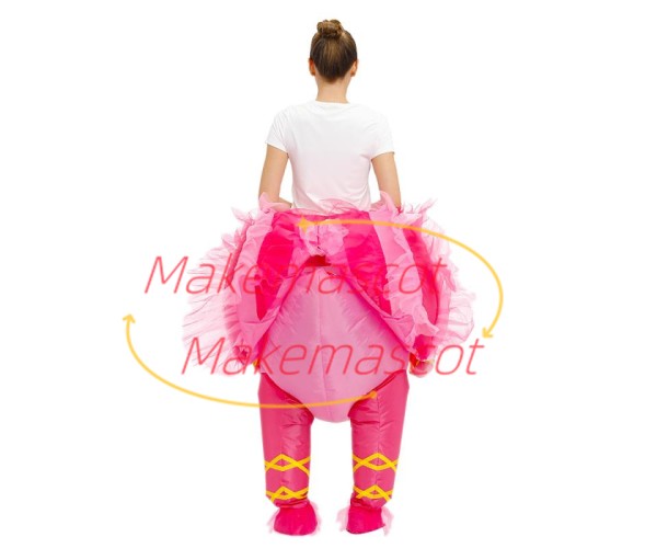 Inflatable Ballet Swan Mascot Costume for Adult Inflatable Ballet Swan Mascot Costume for Adult