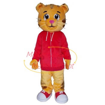 Little Tiger In Sports Hoodie Mascot Costume Little Tiger In Sports Hoodie Mascot Costume