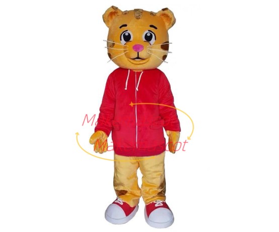Little Tiger In Sports Hoodie Mascot Costume Little Tiger In Sports Hoodie Mascot Costume