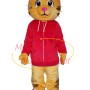 Little Tiger In Sports Hoodie Mascot Costume