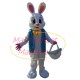Christmas Bunny Carrying Basket Mascot Costume Christmas Bunny Carrying Basket Mascot Costume
