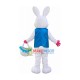 Christmas Bunny Carrying Basket Mascot Costume Christmas Bunny Carrying Basket Mascot Costume