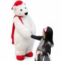 Christmas Long-haired Polar Bear Mascot Costume