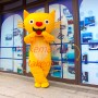 Love-shaped Nose Cat Mascot Costume for Outdoor Event