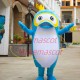 Standing Style Diving Crown Dolphin Mascot Costume Standing Style Diving Crown Dolphin Mascot Costume