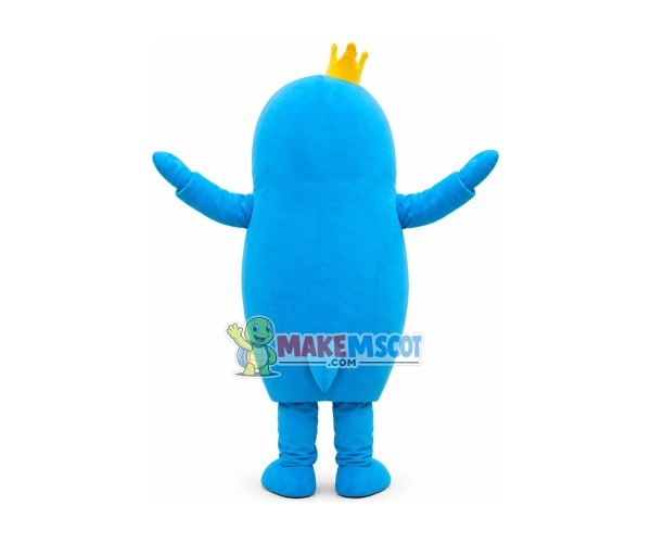 Standing Style Diving Crown Dolphin Mascot Costume Standing Style Diving Crown Dolphin Mascot Costume
