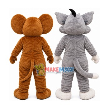 Fashion Cartoon Tom & Jerry Mascot Costume Fashion Cartoon Tom & Jerry Mascot Costume