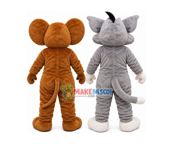 Fashion Cartoon Tom & Jerry Mascot Costume Fashion Cartoon Tom & Jerry Mascot Costume