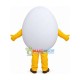 Half Boiled Egg Cartoon Mascot Costume Half Boiled Egg Cartoon Mascot Costume